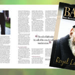Magazine layout with Bible Advocate: Royal Law cover and Walking in Covenant article featuring Old Testament theme.