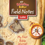 Adventure Bible Field Notes cover, featuring a compass and map for kids' Bible journaling.