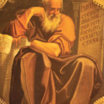 Bologna The painting of prophet Jeremiah in church Chiesa di San Benedetto by Giacomo Gavedoni (1577 1660).