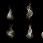 Realistic wavy smoke.